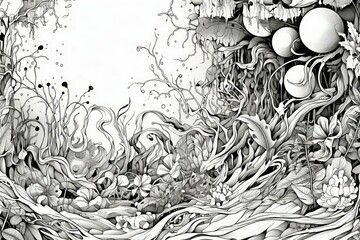 Fleece Material Structure Background - Generative AI