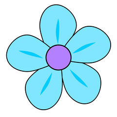 blue flower