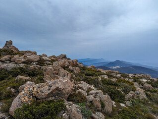 The view from Mount Wellington, Hobart, Tasmania