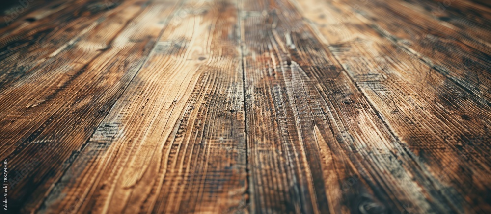 Aufkleber vintage style rustic wood table showing its intricate grain texture up close suitable for various de