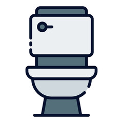 Toilet filled line icon
