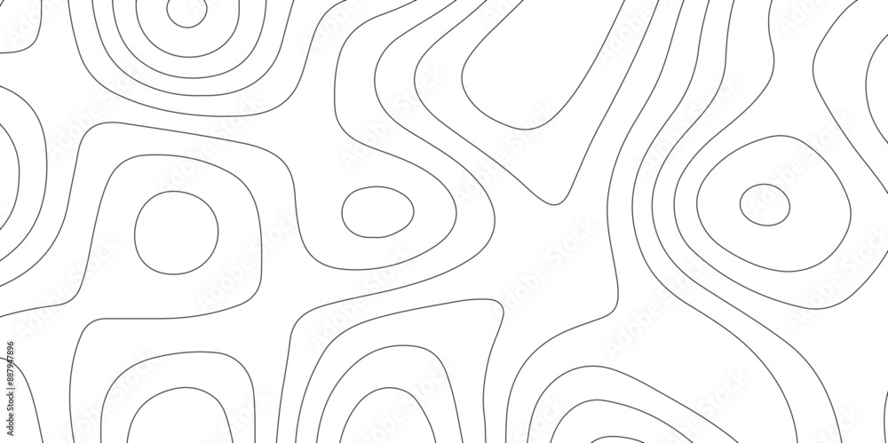 Poster abstract design with seamless pattern with lines topographic map. geographic mountain relief. retro 