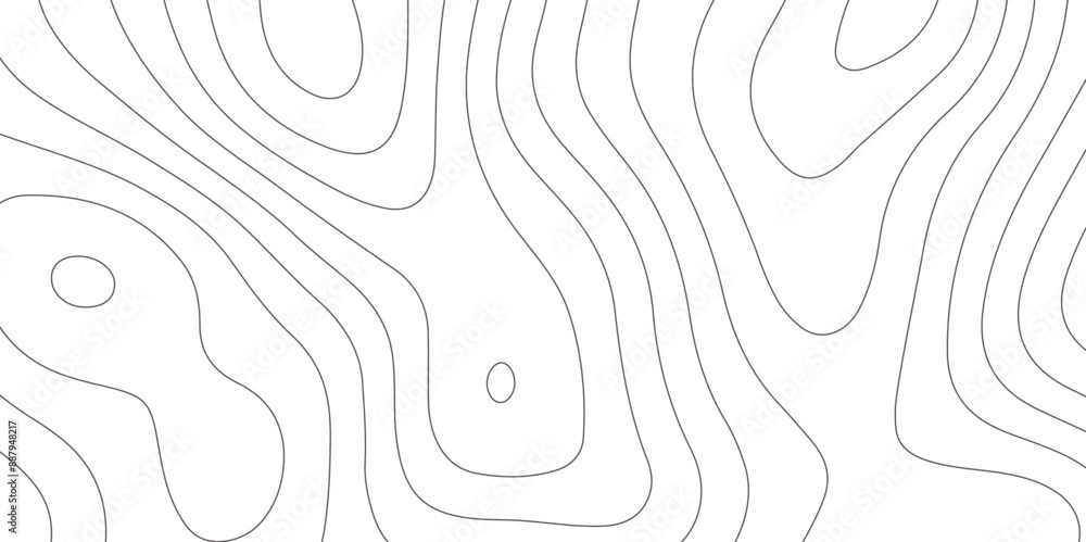 Poster abstract design with seamless pattern with lines topographic map. geographic mountain relief. retro 