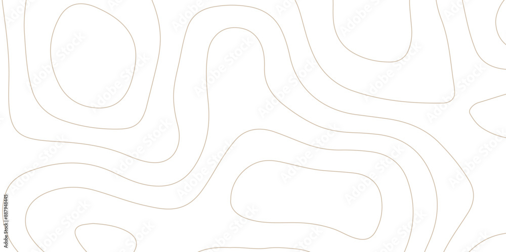Poster abstract design with seamless pattern with lines topographic map. geographic mountain relief. retro 