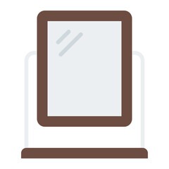 Mirror filled line icon