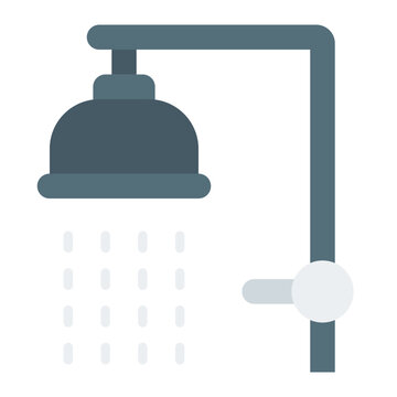 recommend clip art: Shower filled line icon