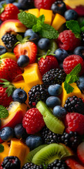 Fototapeta premium Salada de Frutas Colorida