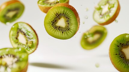 White Pump Bottle with Apples on a Beige Background