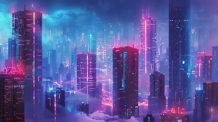 Fototapeta premium VR technology background