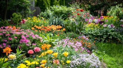 Colorful Flower Garden.