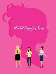 Women's Equality Day 26th August vector poster