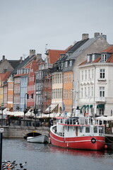 Naklejka premium Colorful Waterfront Buildings in Copenhagen