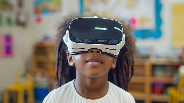 Innovative Academic Development: African American Kid Exploring Virtual and Augmented Reality.