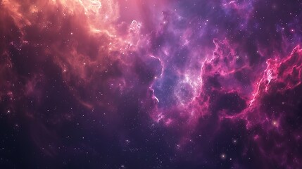 Cosmic Nebula with Stars