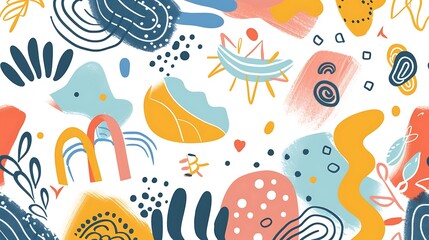 Cute Stars and Hearts Pattern