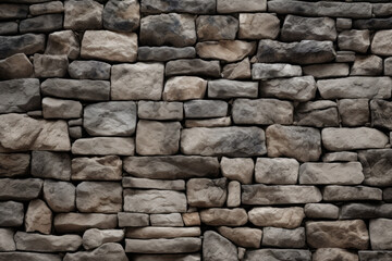 Obraz premium Processed collage of old medieval stone wall texture in daylight. Background for banner