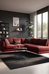 livingroom Interior Design with various types and styles of decoration