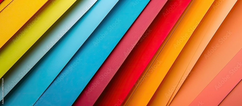 Poster abstract colorful paper textures displaying a variety of colors perfect for a copy space image
