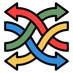 Flexibility Icon For Design Element