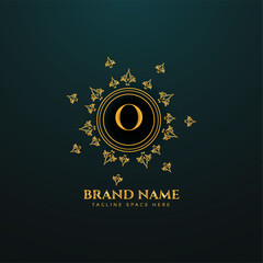 a creative logo design with golden color