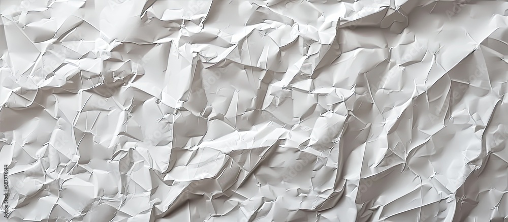 Aufkleber crumpled white paper background with a vintage texture suitable for web design screensavers template