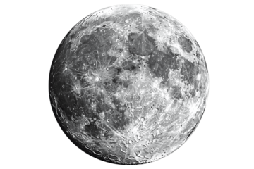 Close-Up View of the Moon's Surface With Craters and Impact Features