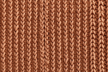 Fototapeta premium Processed collage of knitted braids cotton yarn texture. Background for banner, backdrop or texture