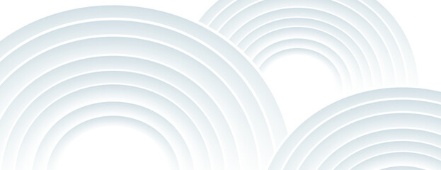 white abstract white background with overlapping layered circles
