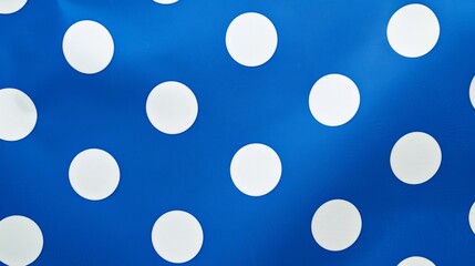 Blue and White Polka Dot Pattern.