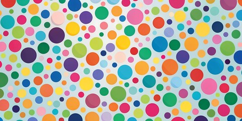 A colorful background with many different colored circles