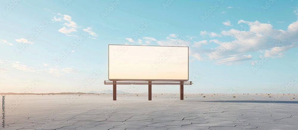 Poster billboard and poster mockup with ample copy space image
