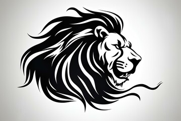 lion head vector made by midjourney