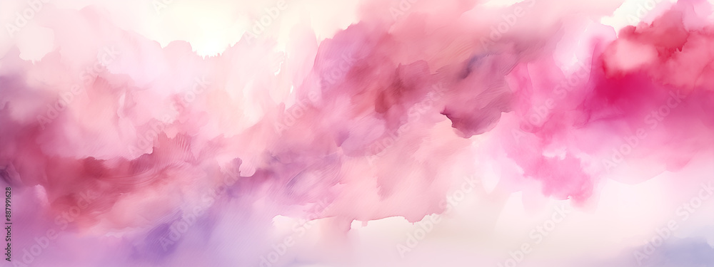 Wall mural abstract pink background. pink wide banner background