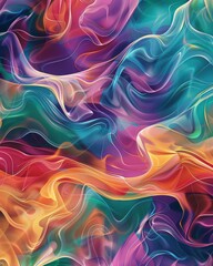 Obraz premium Colorful abstract art in various hues.