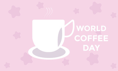  international coffee day poster  vector illustration.