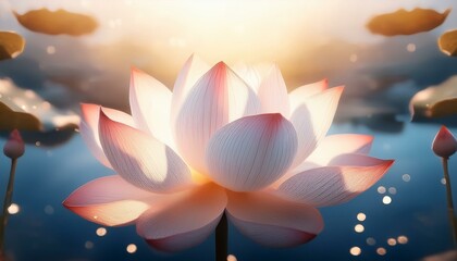 美しい蓮の大輪