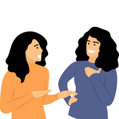 People Talking Illustration