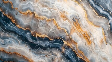 Fototapeta premium Stunning Abstract Marble Texture with Gold Veins