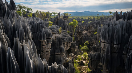 Tsingy de Bemaraha Landscape: UNESCO World Heritage - Powered by Adobe