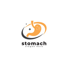 Stomach Logo vector illustration design - creative Gastroenterology Healthy Logo element icon, Stomach health service icon vector template