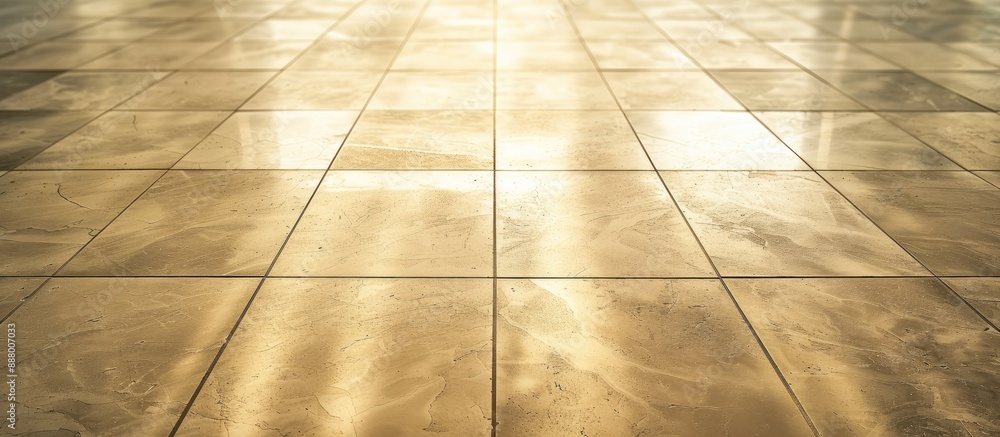 Aufkleber clean tiled floor with full frame copy space image