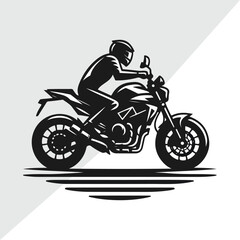 Hand drawing style of motorcycle race cornering isolated in white background