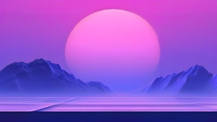 Fototapeta premium minimalistic background vaporvawe themed