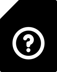 Question mark-information document  icon
