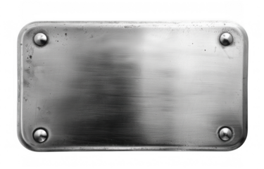 Blank Metal Plate with Screws