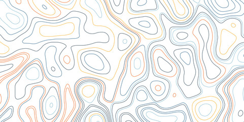 Topographic map lines background.  Contour vector map. Topography and geography map grid abstract backdrop. 