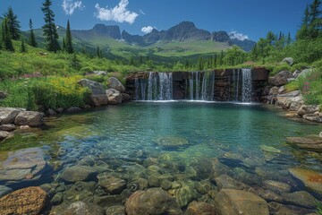 Dynamic nature photography capturing the beauty and power of the natural world, from cascading waterfalls to towering mountain peaks, in breathtaking displays of natural splendor. 