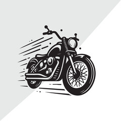 Obraz premium Hand drawing style of motorcycle race cornering isolated in white background