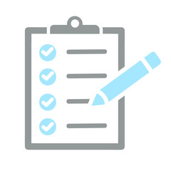 The checklist icon is a graphical representation typically used in digital interfaces to signify a list or a series of tasks that need to be completed or checked