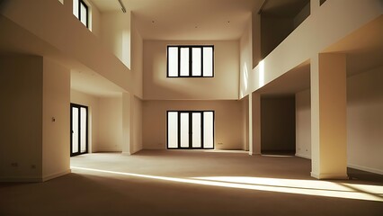 Empty big living room